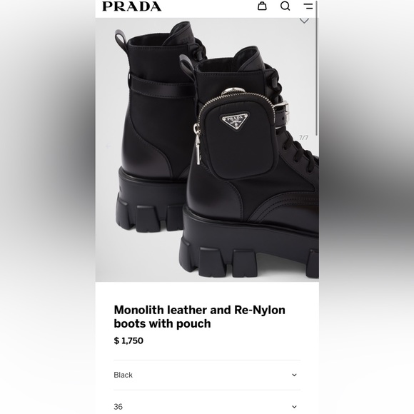 Prada boots with pouch - Picture 8 of 8